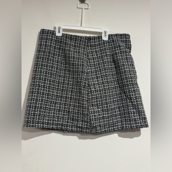 NewWomen's Black & White Plaid Collar Double-Breasted Jacket & Skirt Set Size XL - Picture 13 of 16